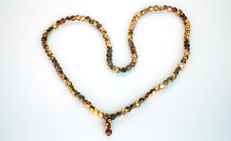 Beads-ceramic-gold-plated